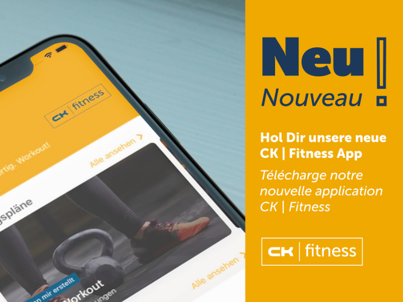 Nouvelle application CK Fitness