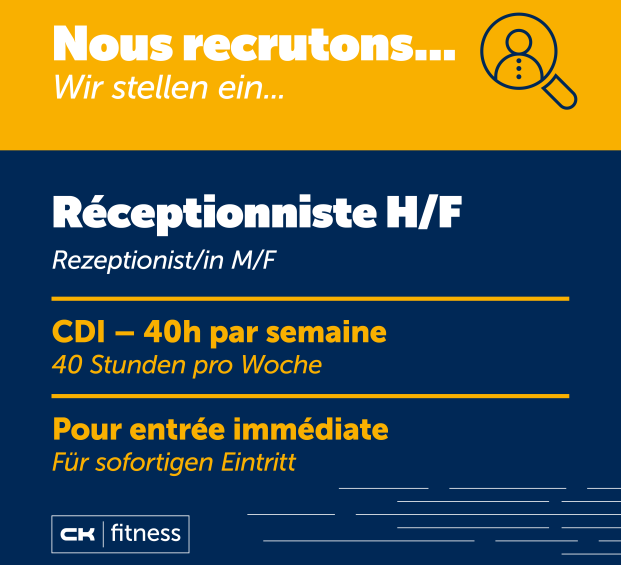 Jobs : 1 RÉCEPTIONNISTE QUADRILINGUE H/F